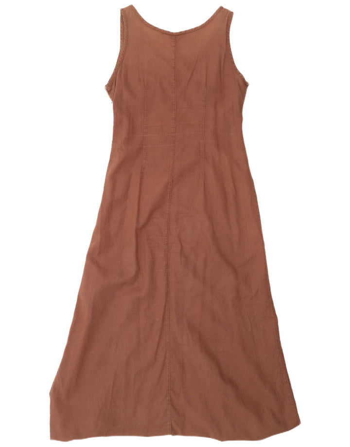 Squaw Ärmelloses Damen-Maxikleid, Größe 44, Braun