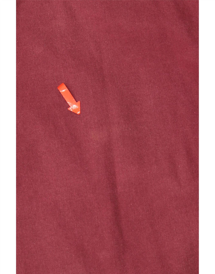 Wrangler Herrenhemd aus mittlerer burgunderroter Baumwolle