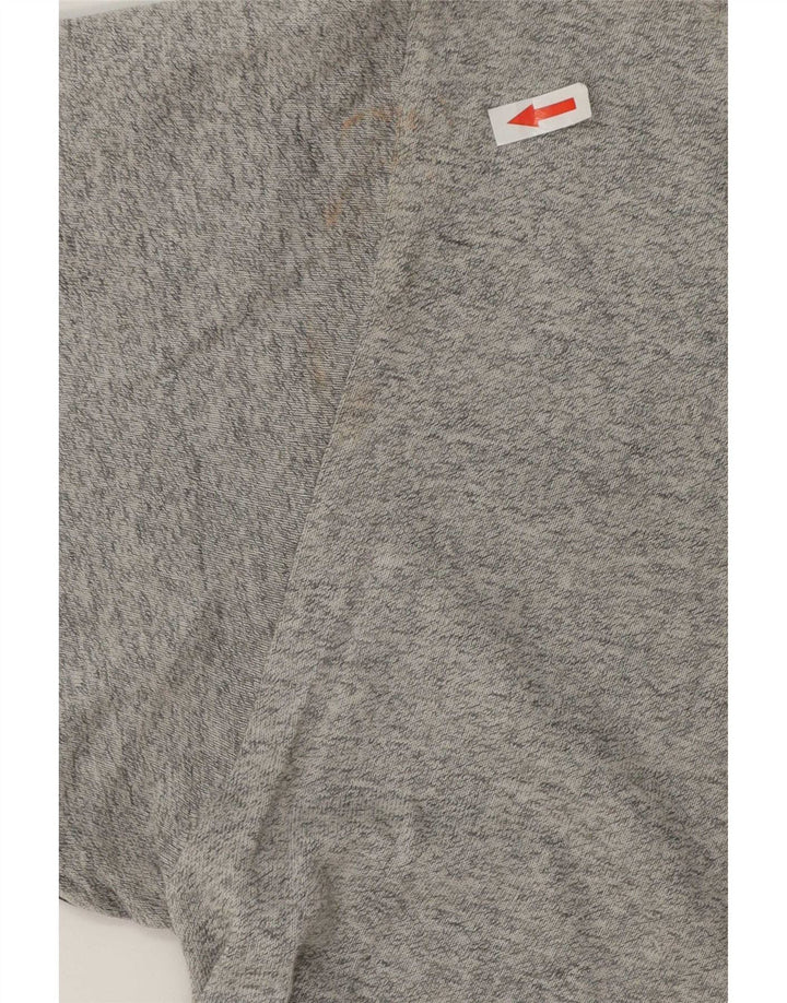 Asics Herren Grafik T-Shirt Top XL Grau gefleckte Baumwolle