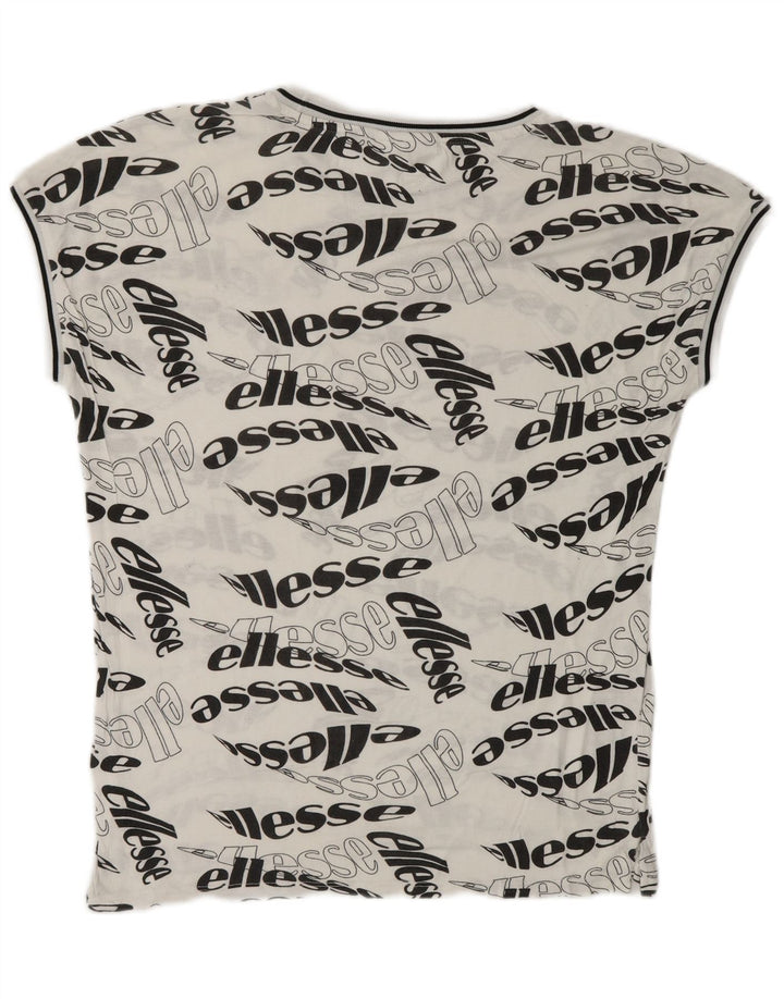 ELLESSE Herren-T-Shirt mit Grafik, Größe S, Weiß