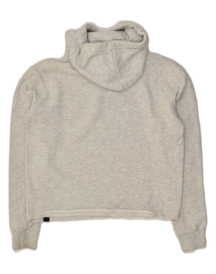 SUPERDRY Womens Heritage Graphic Hoodie Jumper UK 10 Small Grey | Vintage Superdry | Thrift | Second-Hand Superdry | Used Clothing | Messina Hembry 
