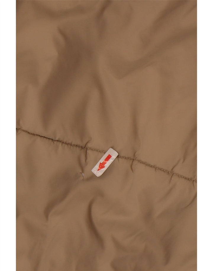 Zara Wattierte Jacke mit Kapuze für Mädchen, 11–12 Jahre, beige, Polyester