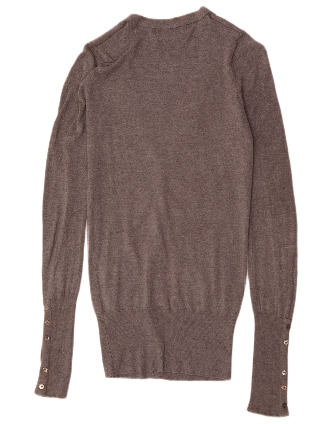 Zara Damen-Cardigan-Pullover UK 12 Mittelgrauer Rayon
