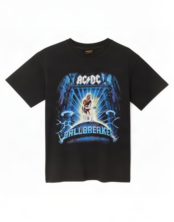 Vintage Herren AC/DC Balbreaker World Tour 1996 T-Shirt Top Large Schwarz
