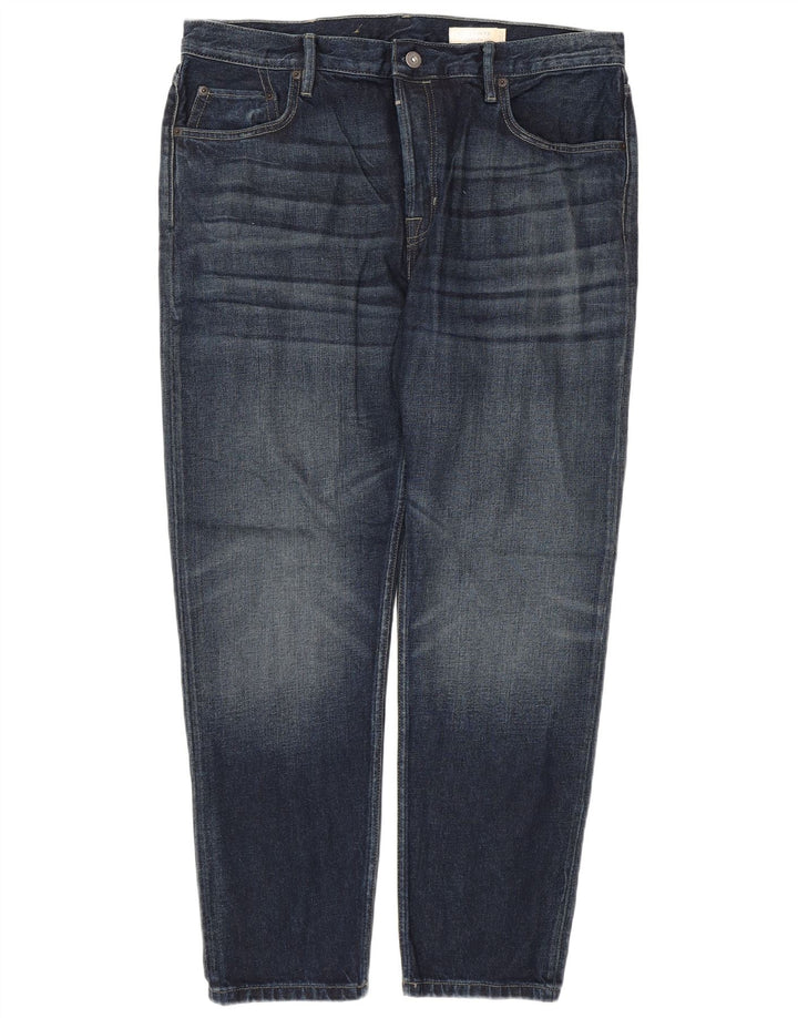ALL SAINTS Herren Dean Slim Jeans W36 L28 Marineblau Baumwolle