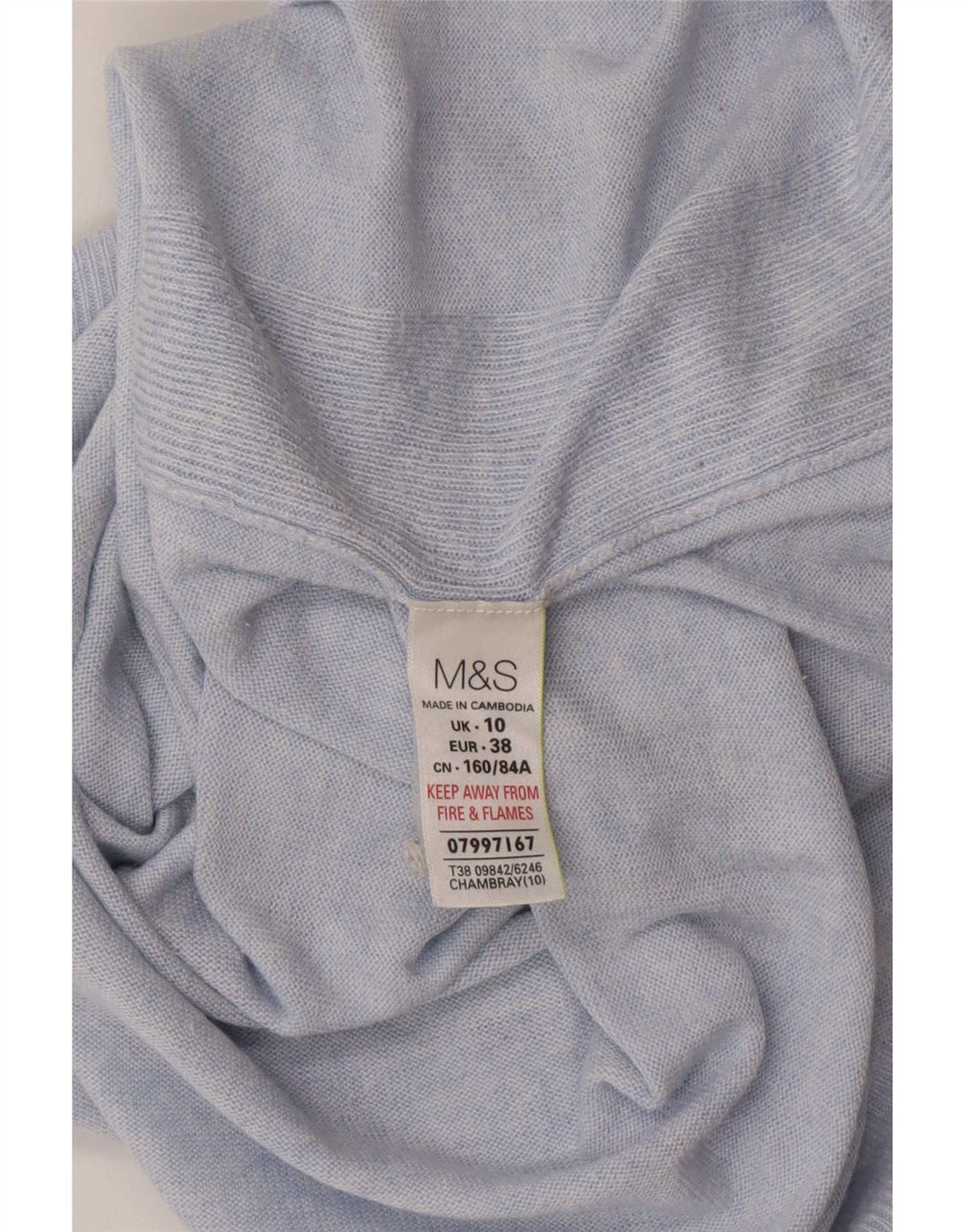 Marks & Spencer Damen-Pullover, übergroß, U-Boot-Ausschnitt, Gr. 10, Größe S, Blau