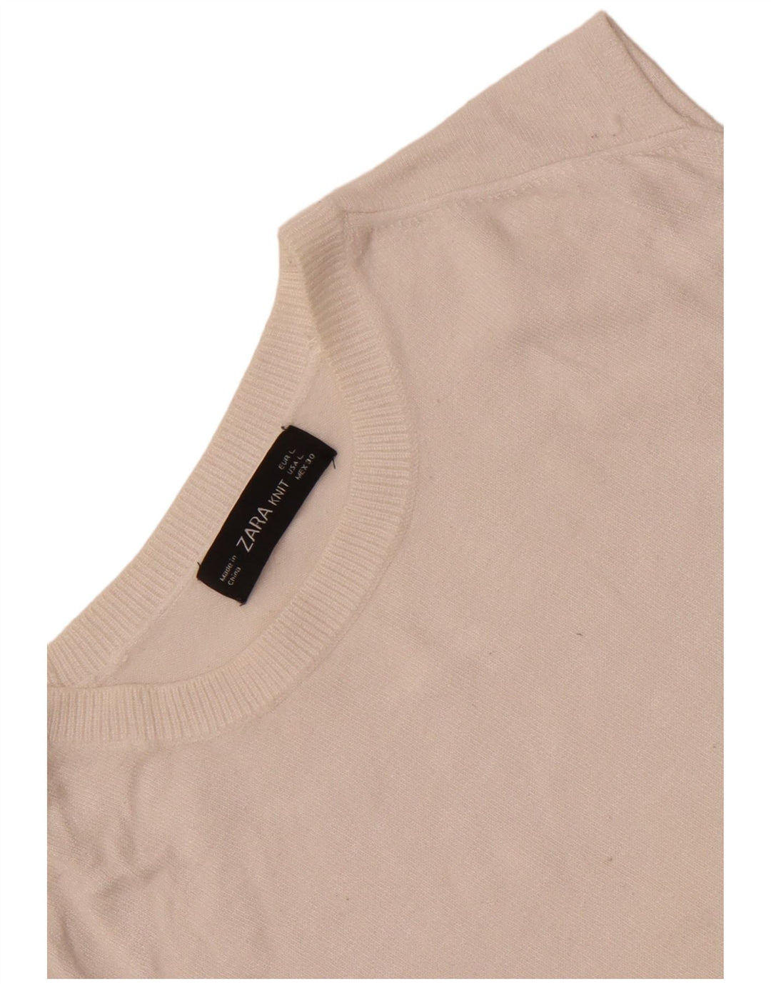 Zara Damen Weste Tank Top UK 14 Large Weiß