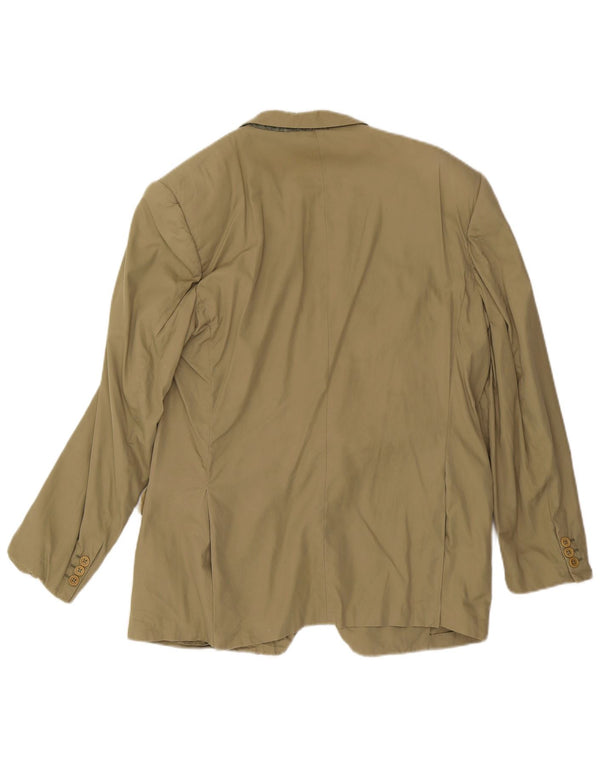 Burberry Herren-Blazer mit 2 Knöpfen, IT 52, große Khaki-Baumwolle