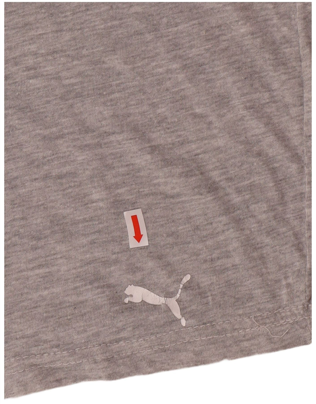 PUMA Damen T-Shirt Top UK 14 Large Grau Baumwolle