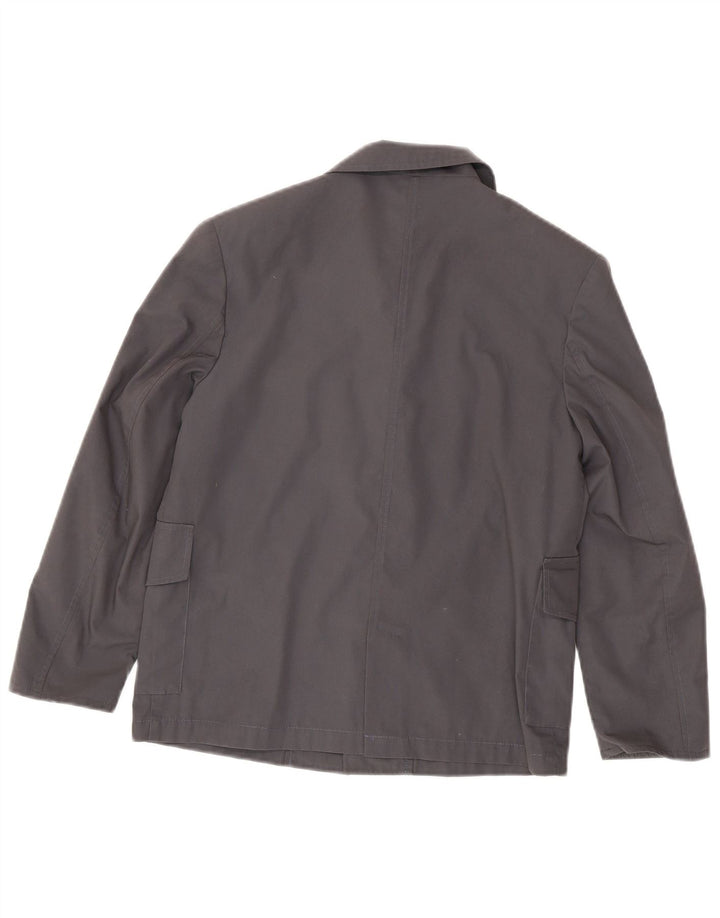 Versace Jungen-Blazer mit 3 Knöpfen, 9–10 Jahre, graues Polyester