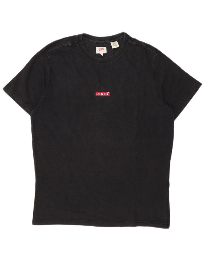 Levi's Herren T-Shirt Top Small Schwarz Baumwolle