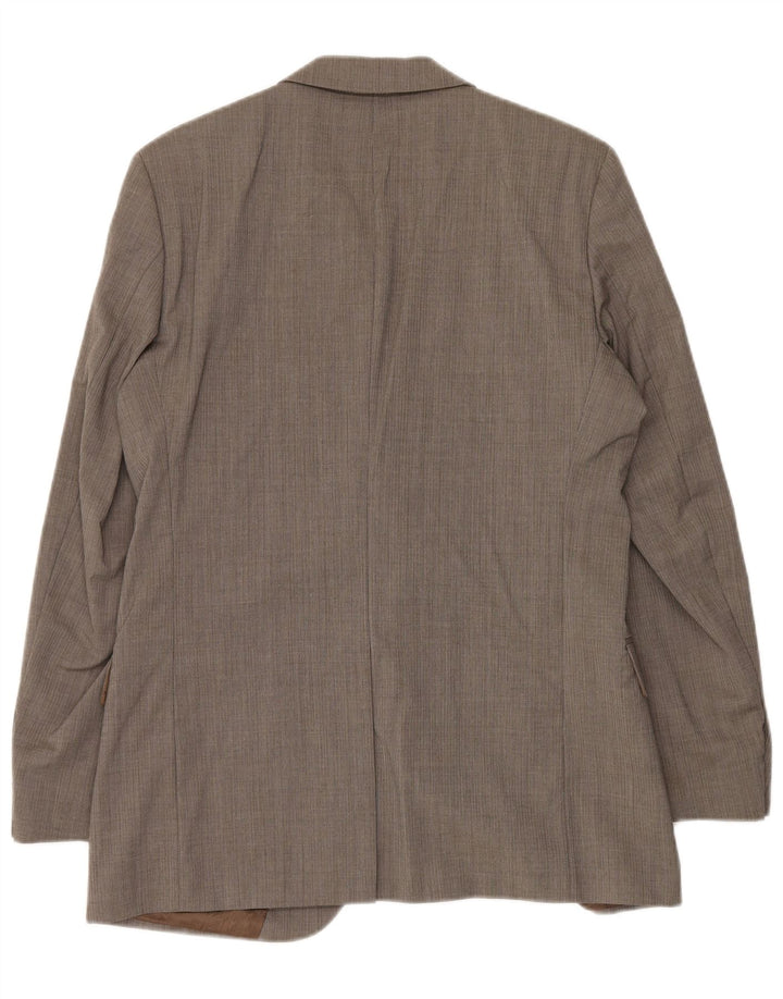 Hugo Boss Herren-Blazer mit 2 Knöpfen, UK 48, mittelgraue Schurwolle
