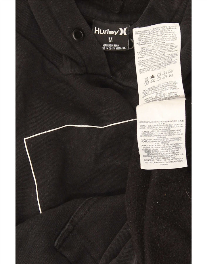 Hurley Herren-Kapuzenpullover mit Grafik, mittelschwarze Baumwolle