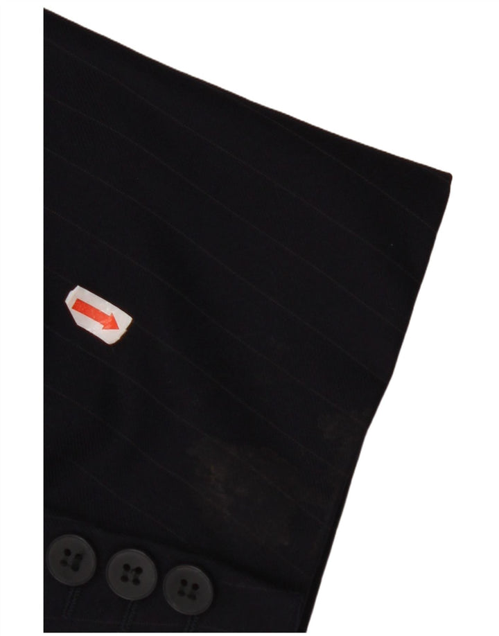 JAEGER Herren Zweireihiger Blazer Jacke EU 58 4XL Marineblau gestreift