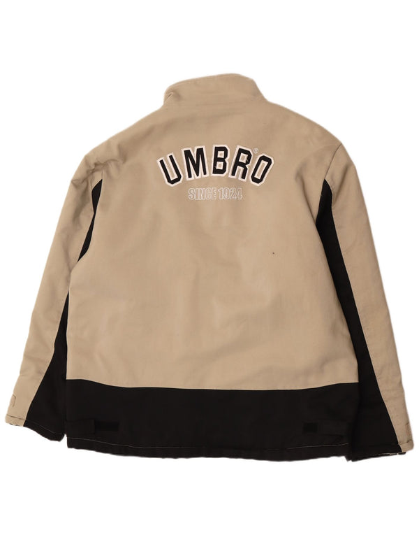 Umbro Damen Windjacke UK 44 2XL Beige Colourblock Nylon