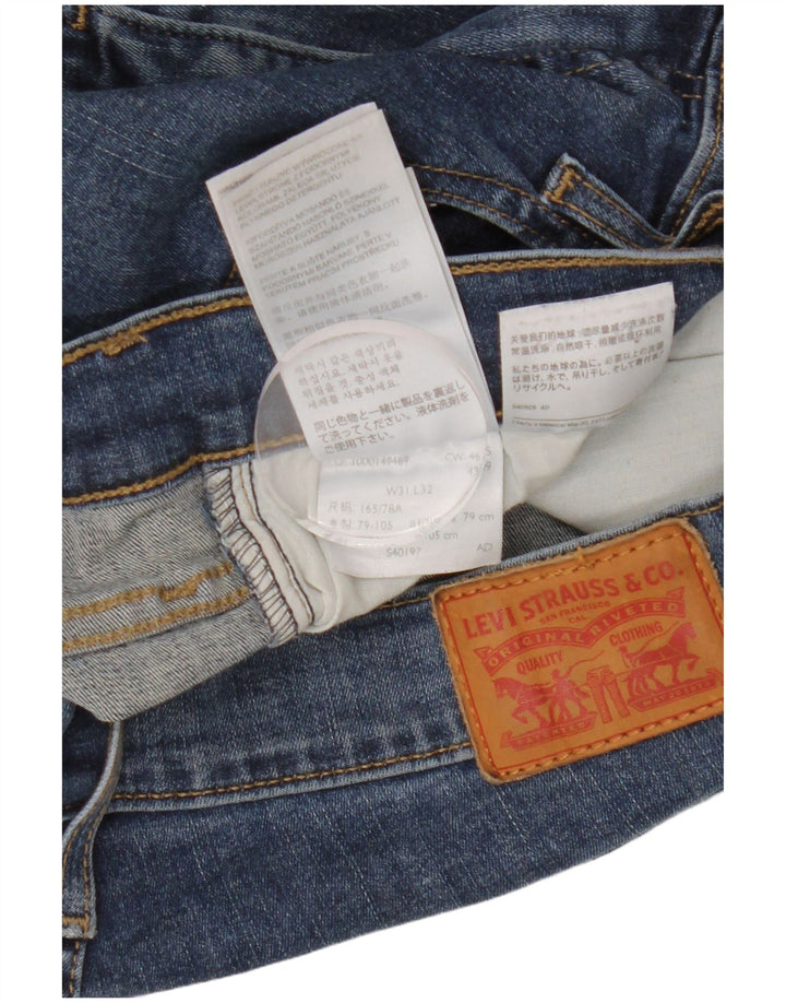 LEVI'S Damen Mile High Super Skinny Jeans W31 L32 Blaue Baumwolle