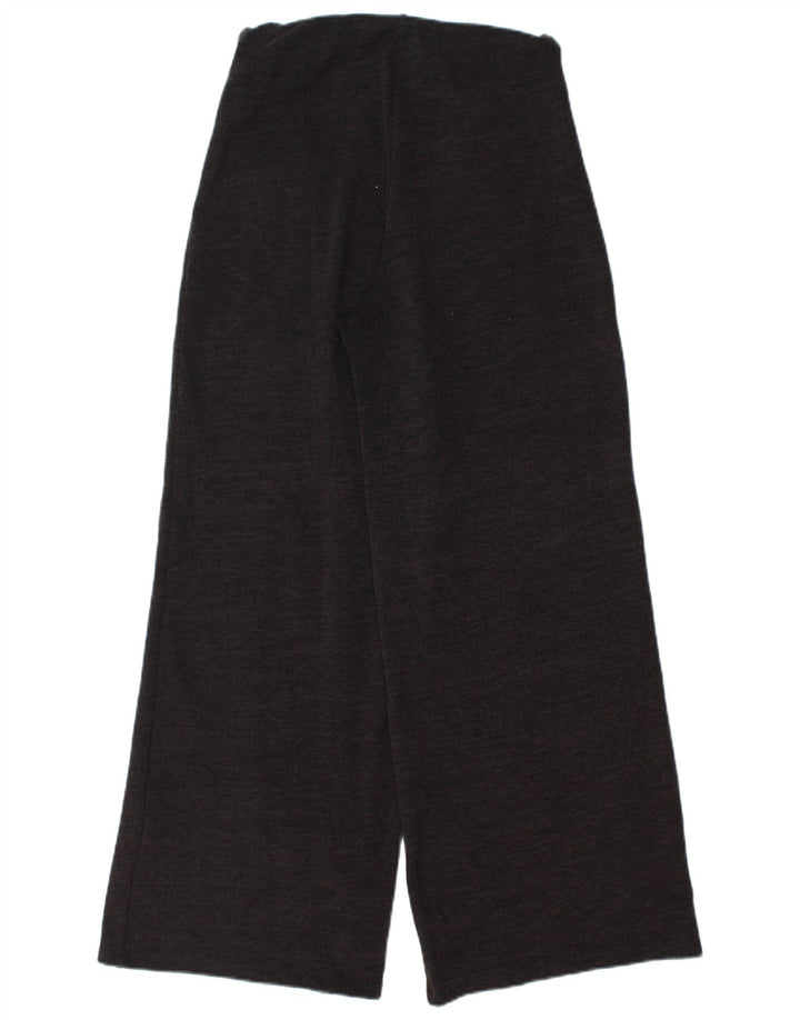 Zara Damen Freizeithose mit weitem Bein, Größe S, W26, L30, Schwarz, Polyester