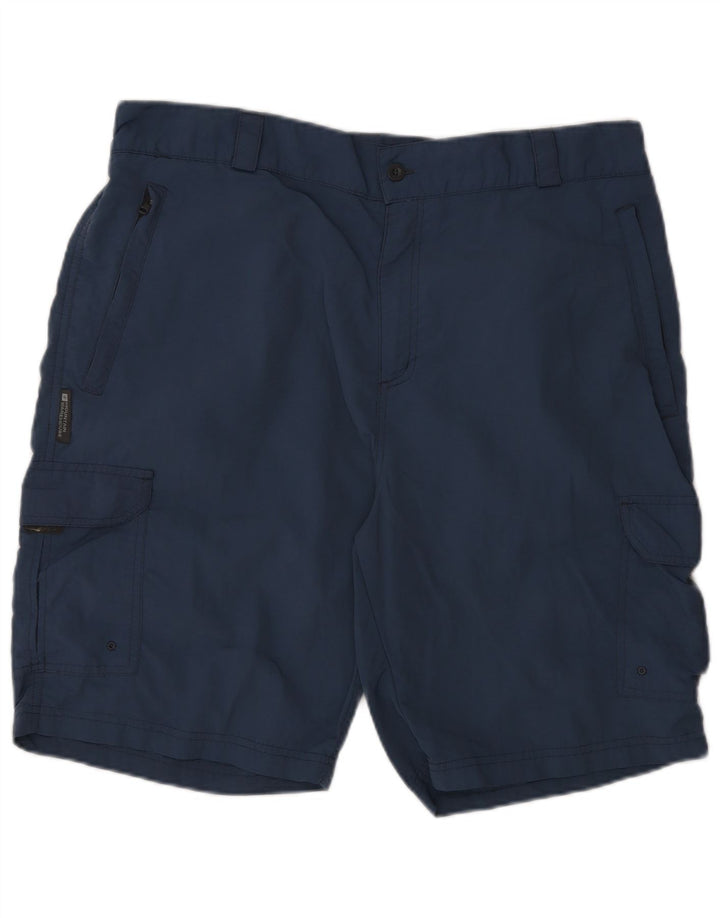 Mountain Warehouse Herren-Cargoshorts W36 Large Marineblaues Nylon