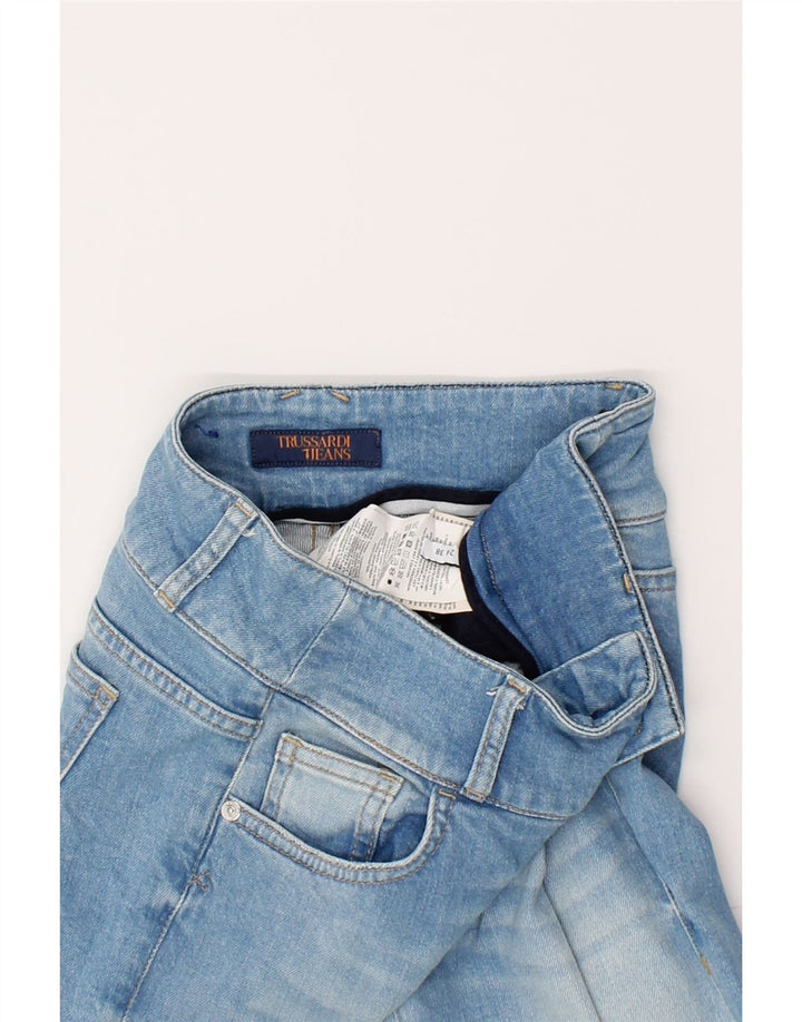 TRUSSARDI Womens Bootcut Jeans W24 L27 Blue Cotton Vintage Trussardi and Second-Hand Trussardi from Messina Hembry 