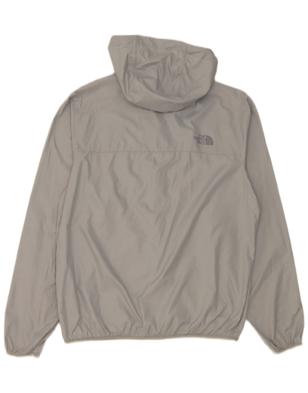 The North Face Herren-Regenjacke mit Kapuze, UK 38, mittelgraues Polyester