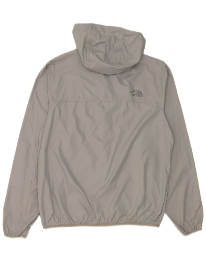 The North Face Herren-Regenjacke mit Kapuze, UK 38, mittelgraues Polyester