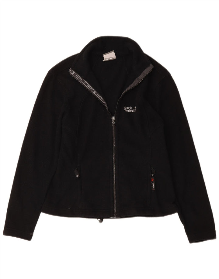 Jack Wolfskin Damen Fleecejacke UK 10 Small Schwarz Polyester