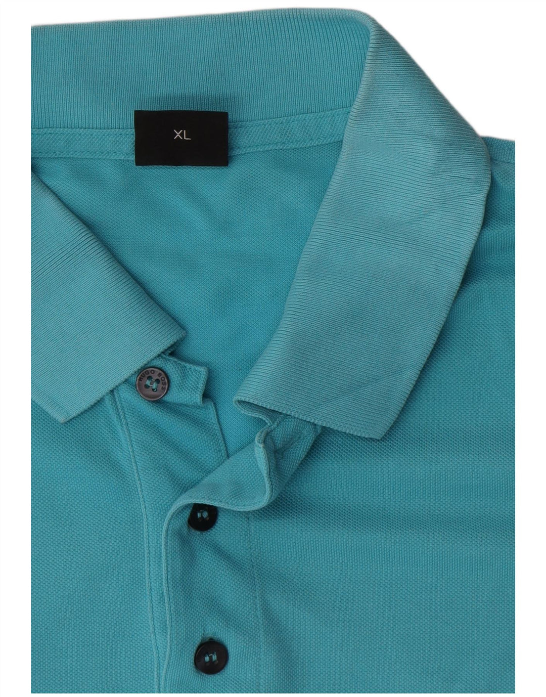 Hugo Boss Herren Poloshirt XL Blaue Baumwolle