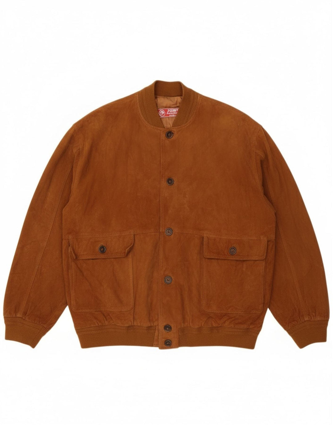 Jolly Herren Wildleder Bomberjacke IT 58 4XL Braunes Leder