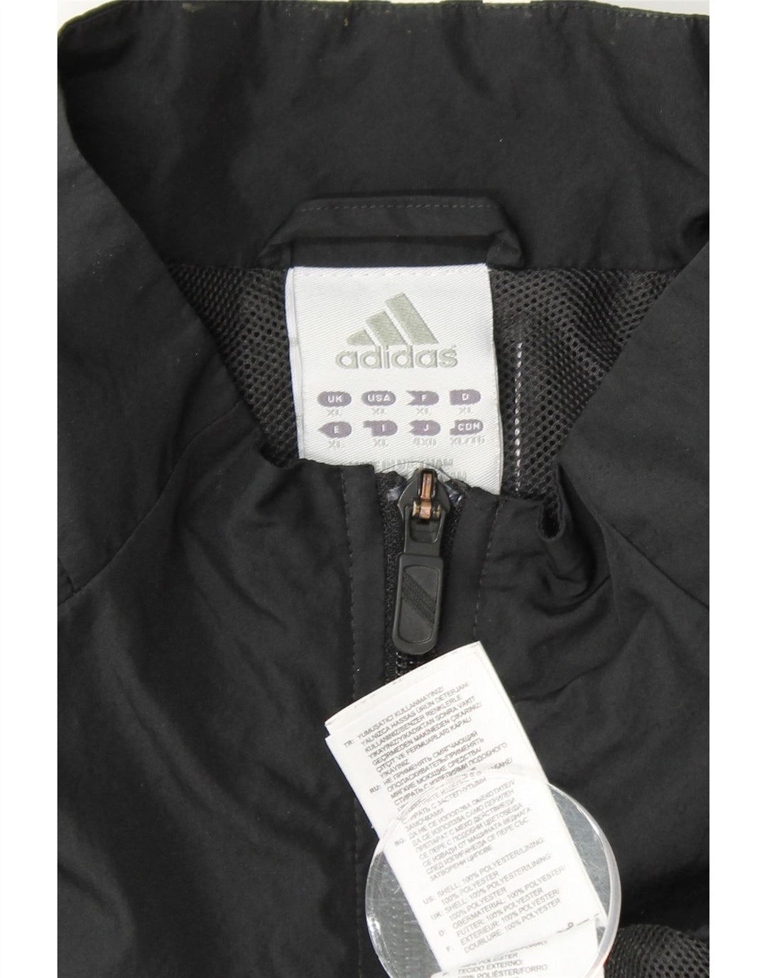 ADIDAS Herren Trainingsanzug Top Jacke XL Schwarz Polyester