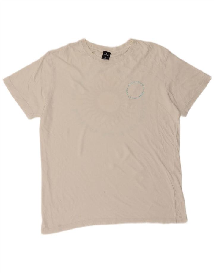Rip Curl Herren Grafik-T-Shirt-Oberteil Mittelweiß