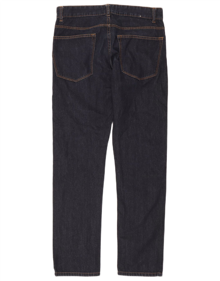 Benetton Herren Slim Jeans W31 L31 Marineblaue Baumwolle
