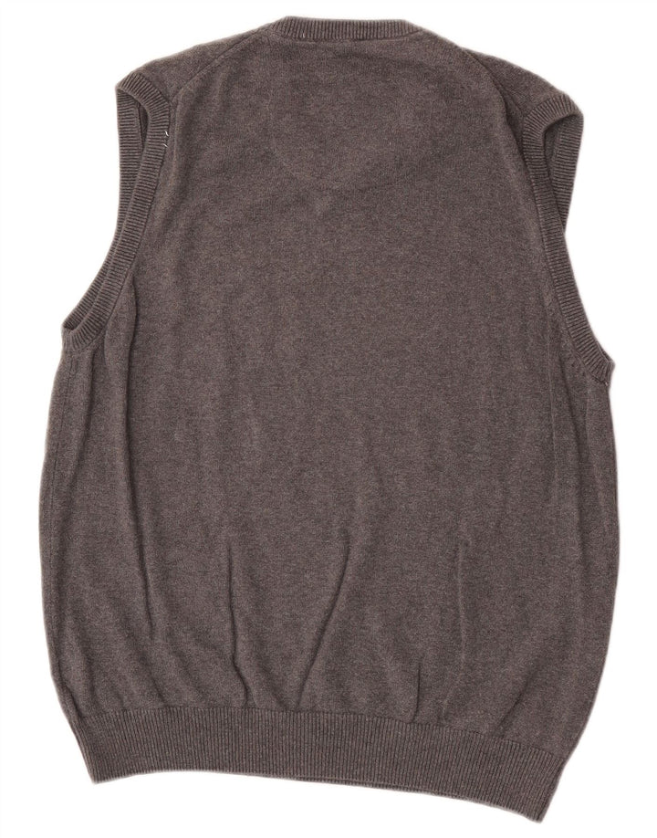 Marks & Spencer Herren-Tanktop mit normaler Passform, mittelgraue Baumwolle