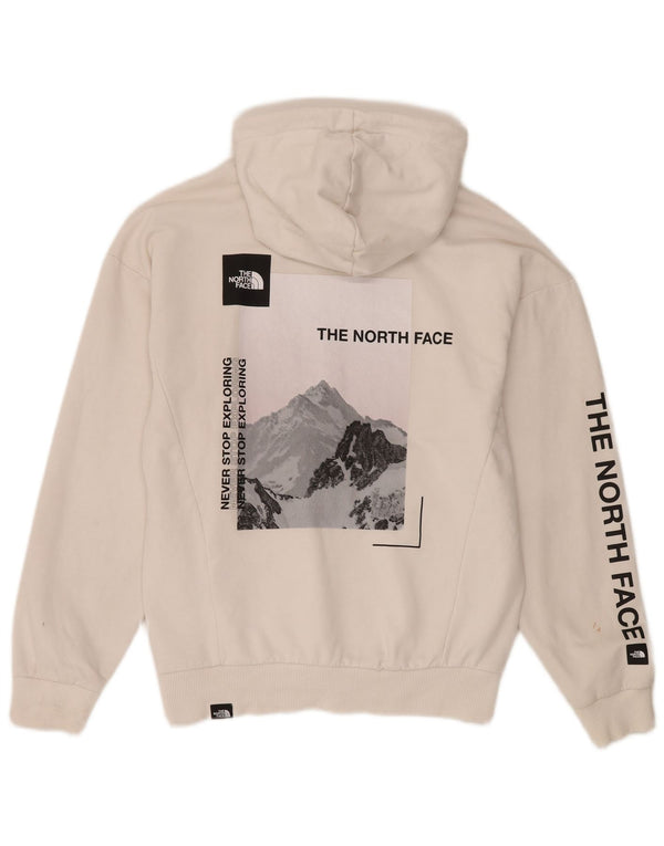 The North Face Damen-Kapuzenpullover mit Grafik, UK 14, mittelweiße Baumwolle