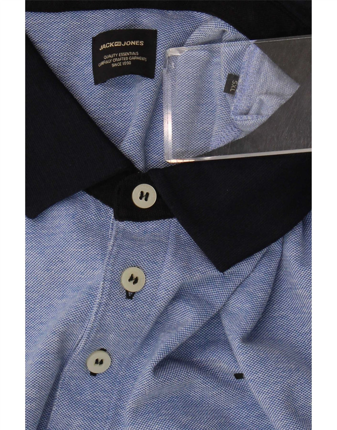 Jack & Jones Herren Poloshirt 5XL Blau Colourblock