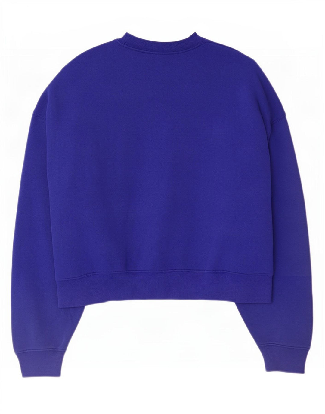Adidas Damen Übergroßer Sweatshirt-Pullover UK 12/14 Mittelblaue Baumwolle
