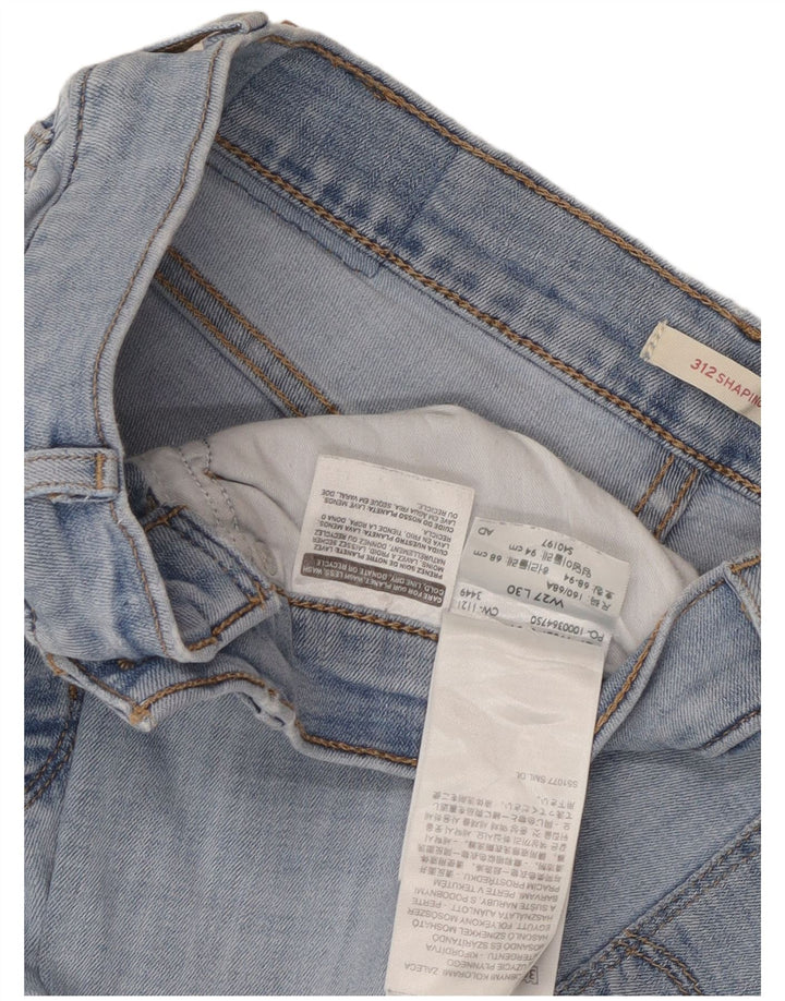 Levi's Damen 312 Shaping Slim Jeans W27 L30 Blaue Baumwolle