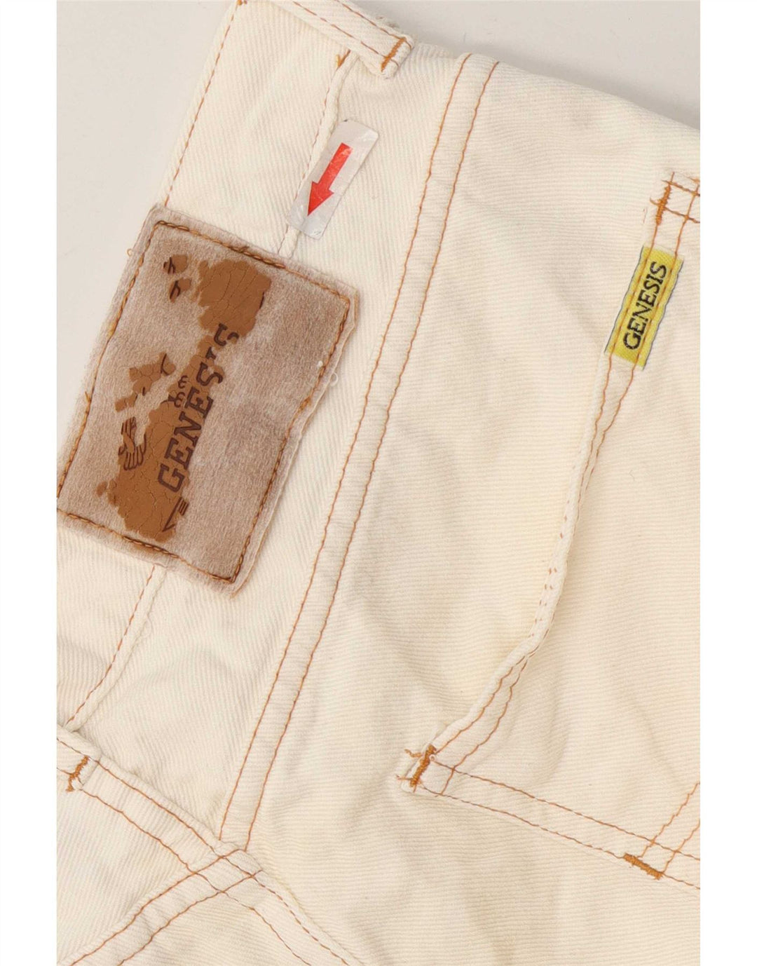Genesis Herren Straight Jeans W30 L30 Off White