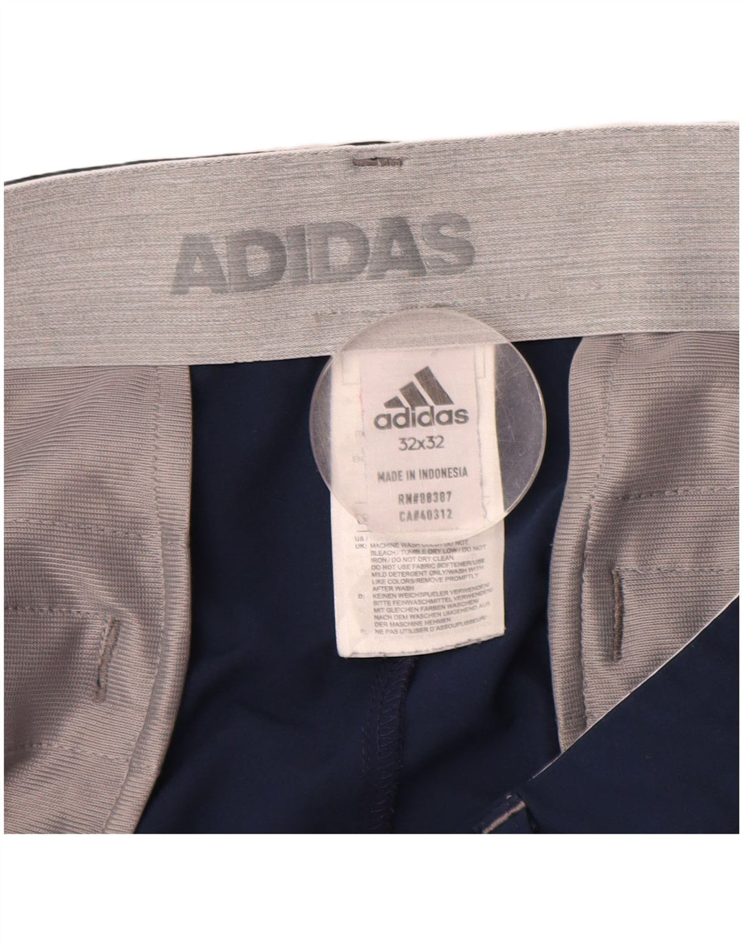 ADIDAS Slim Chino-Hose für Herren, W32, L32, Marineblau, Polyester