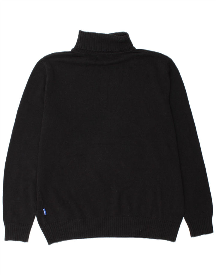 Jack & Jones Herren Rollkragenpullover XL Schwarz Baumwolle
