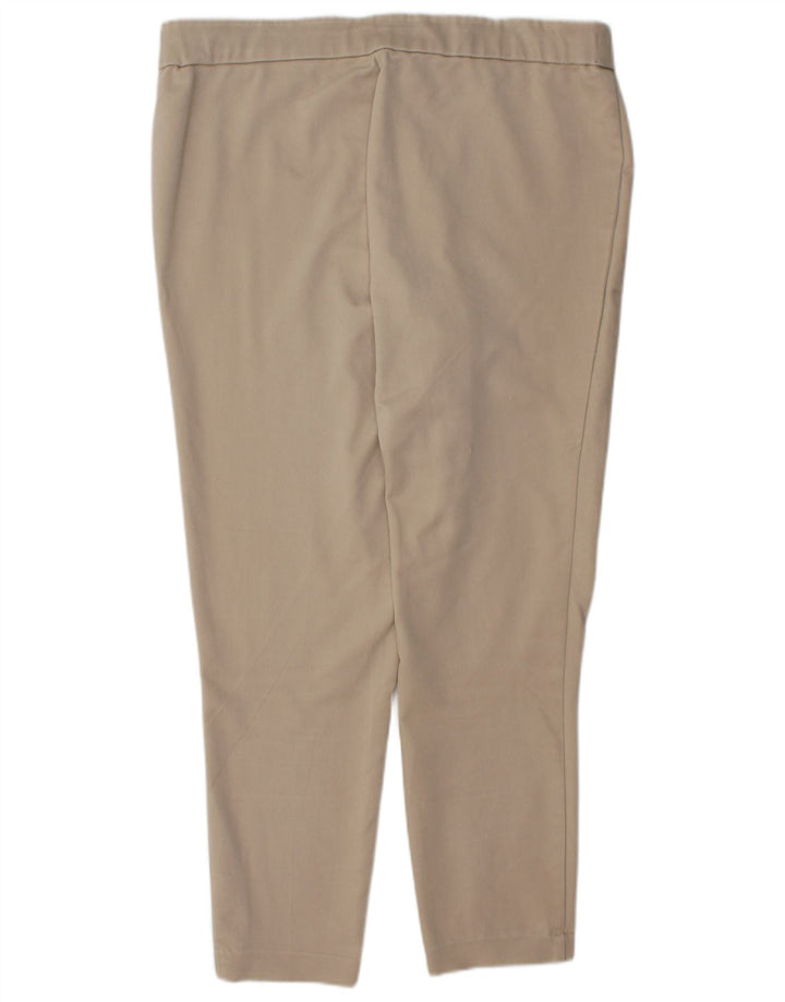 CALVIN KLEIN Damen Legginghose XL W36 L28 Beige Baumwolle