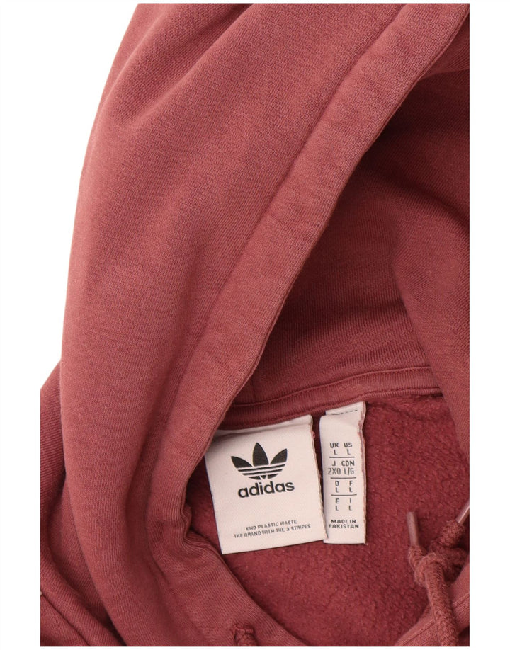 Adidas Herren Kapuzenpullover, groß, kastanienbraun, Baumwolle