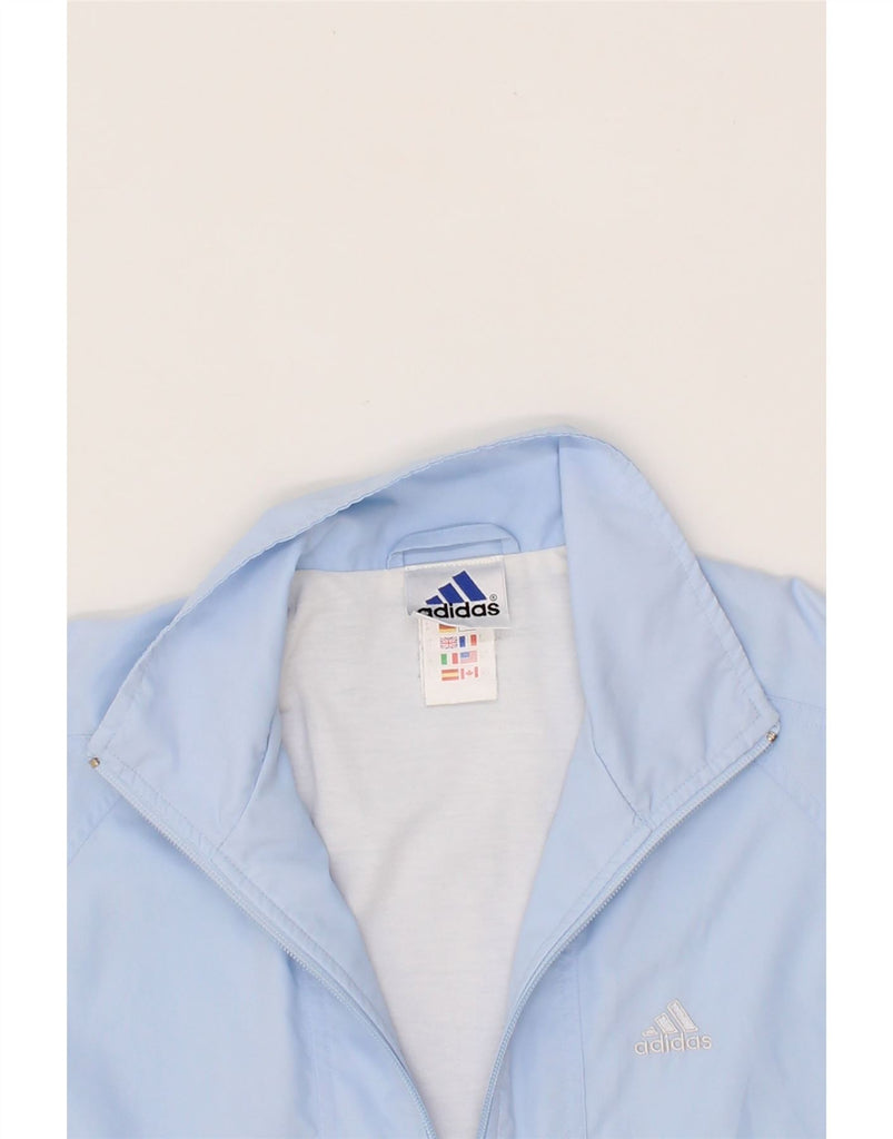 ADIDAS Womens Windbreaker Jacket UK 14 Large Blue Polyester Vintage Adidas and Second-Hand Adidas from Messina Hembry 