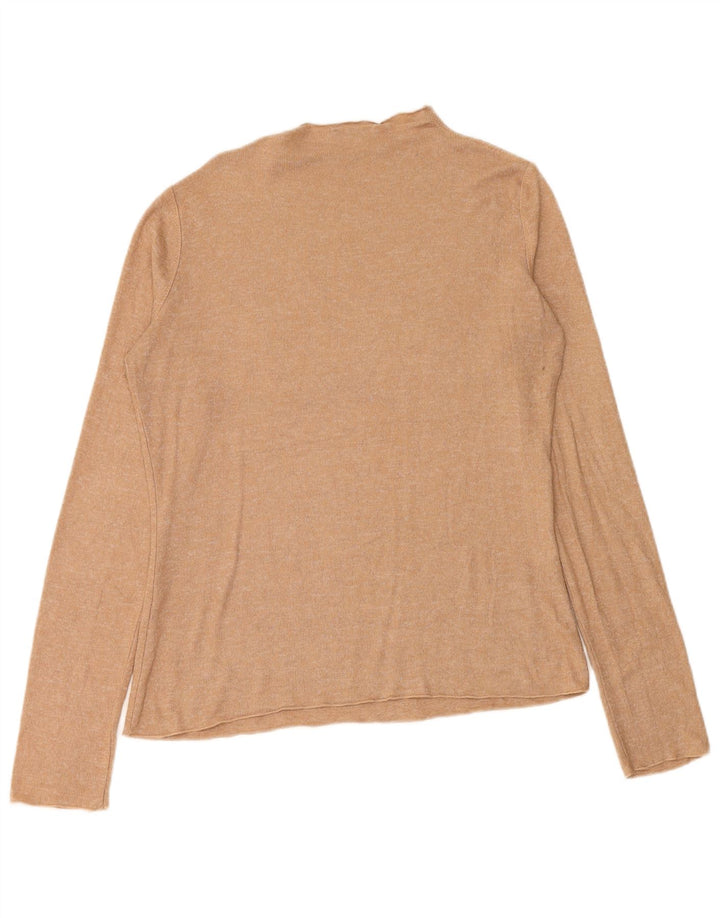 Zara Damen Top Langarm UK 16 Large Beige