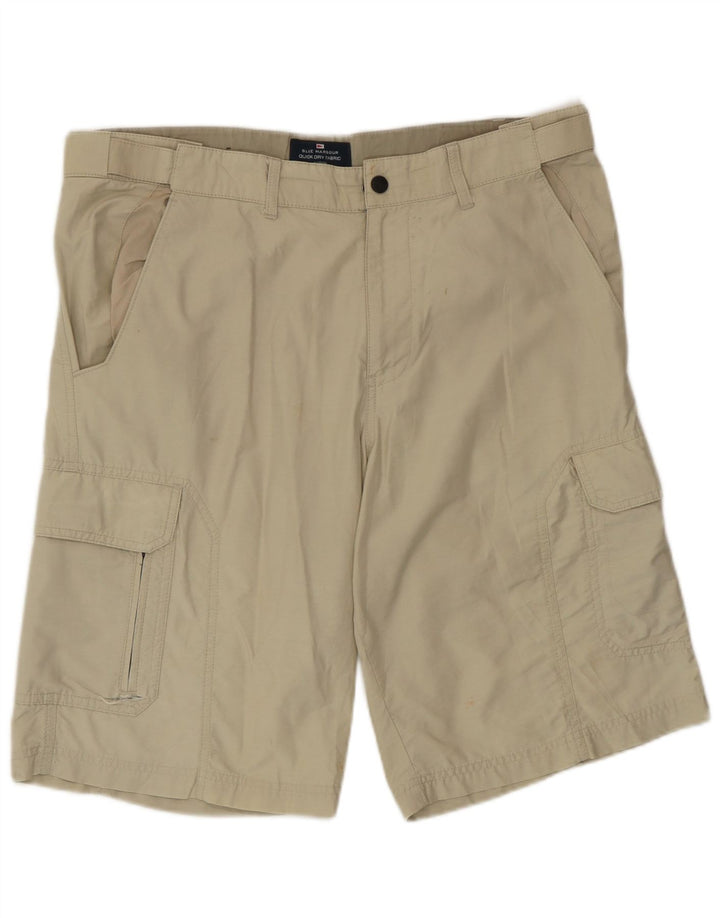 Marks & Spencer Herren Cargoshorts W32 mittelgrüne Baumwolle