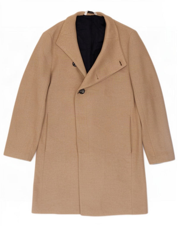 Zara Herrenmantel UK 40 Large Beige Polyamid