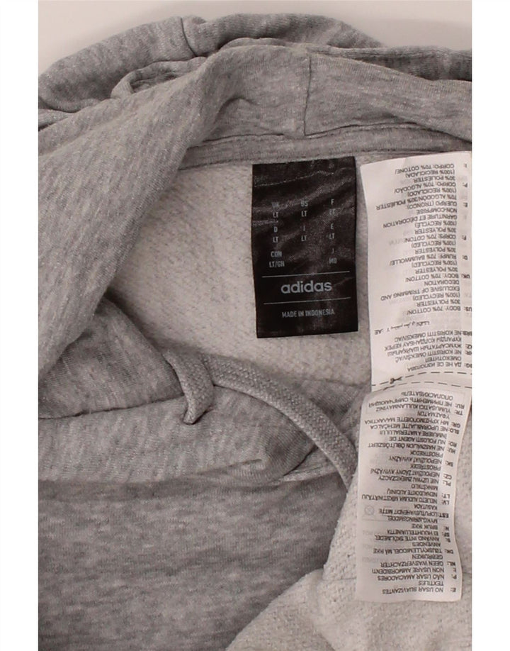 ADIDAS Mens Hoodie Jumper Large Grey Cotton Vintage Adidas and Second-Hand Adidas from Messina Hembry 