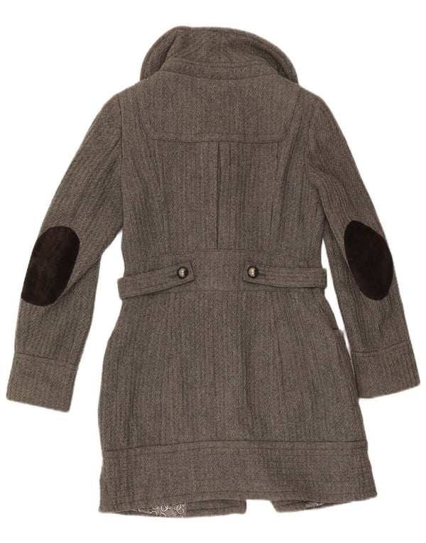 Guess Damen Dufflecoat UK 10 Small Grau Polyester