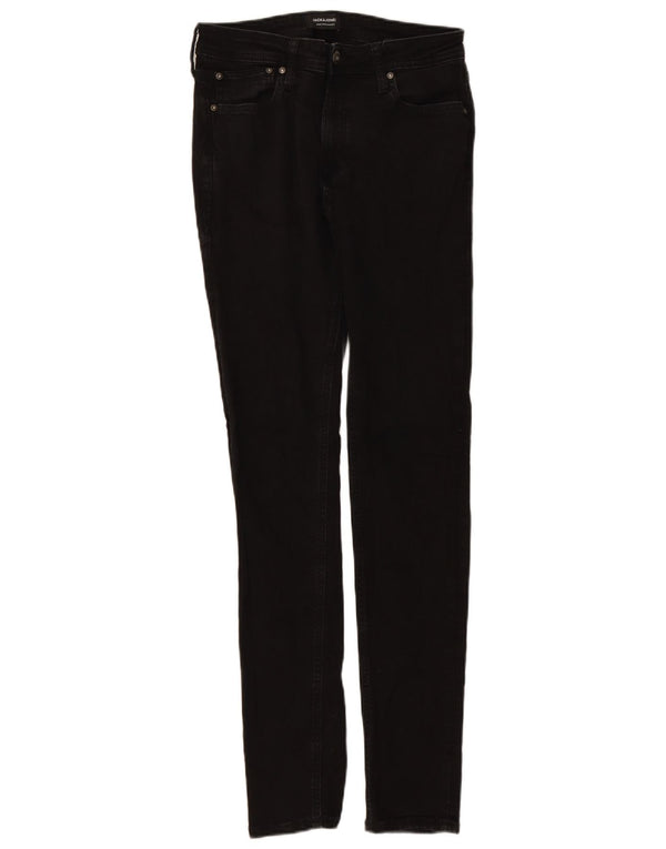 JACK & JONES Herren Skinny Jeans W32 L34 Schwarz