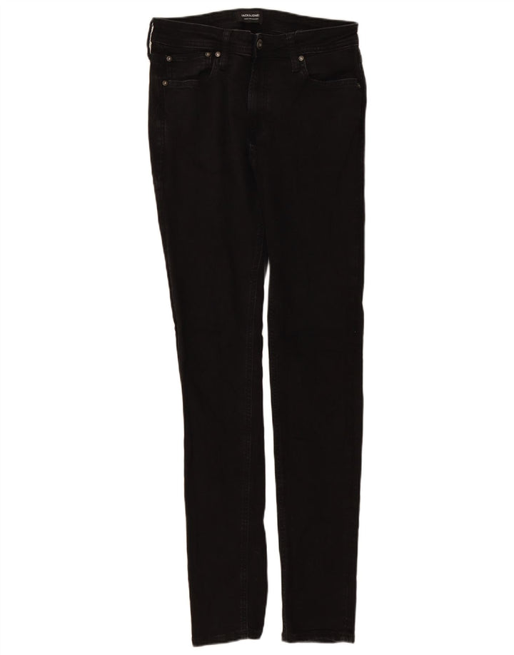 JACK & JONES Herren Skinny Jeans W32 L34 Schwarz