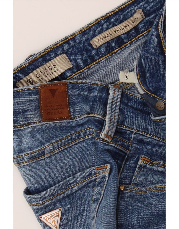 Guess Damen Skinny Jeans W29 L32 Blau